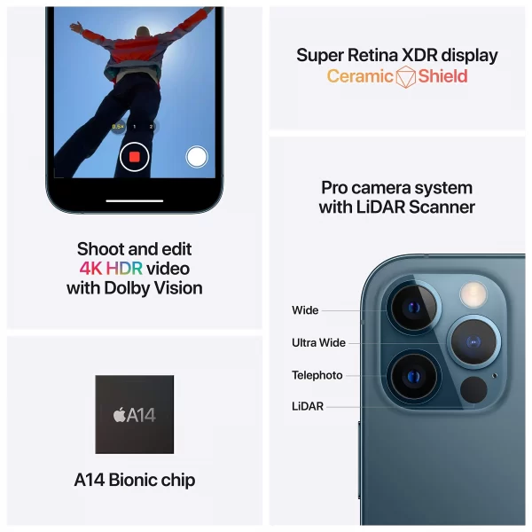 Apple iPhone 12 Pro, 512GB, Graphite – Grade A - Image 4
